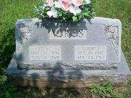 Elbert Joseph Virts (1887-1963) and Lela Corinne Smith Virts (1894-1968) Headstone
