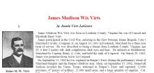 James Madison Wix Virts Civil War Documents