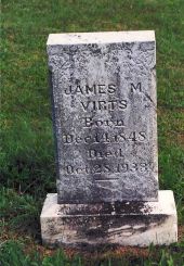 James Marion Virts (1848-1933) Headstone