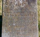 Peter Wirts (1812-1868) Headstone