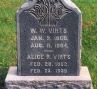 William Wallace Virts (1860-1934) and Alice Roberta Shumaker (1862-1939) Headstone