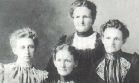Mabel Werts Allen, Lydia Jane Werts Rockey, Mary Eveline Werts May and Susan Margaret Werts McCoy
